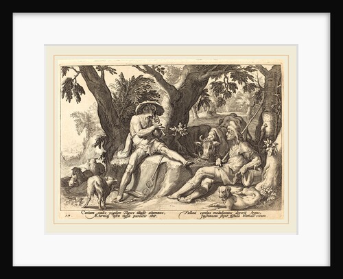 Mercury Putting Argus to Sleep by Workshop of Hendrik Goltzius