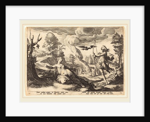 Apollo Killing Coronis by Workshop of Hendrik Goltzius