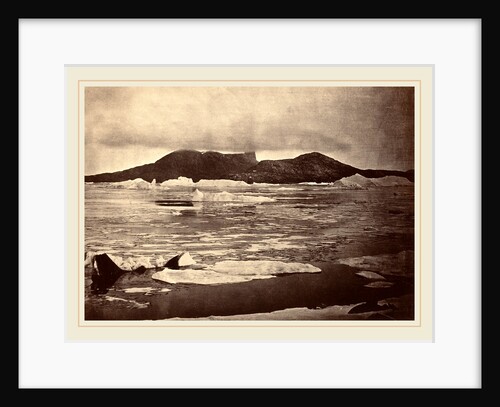 The Arctic Regions: No. 92. The Devil's Thumb partially enveloped in a fog, with the first of the drift Ice from the pack by Dunmore and Critcherson