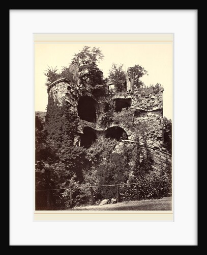 The Exploded Tower, Heidelberg Castle, c. 1865 by Adolphe Braun