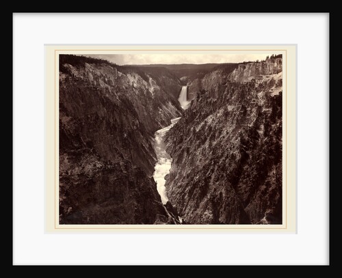Grand Canyon of the Yellowstone and Falls, c. 1884 by F. Jay Haynes