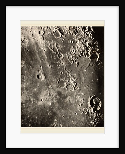 Photographie Lunaire Capuanus-Bouillaud-Gassendi, 1896 by Loewy et Puiseux