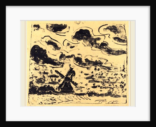 Windmill near Burg on Fehmarn by Ernst Ludwig Kirchner