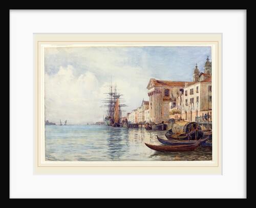 The Giudecca Canal with Shipping near the Chiesa dei Gesuati, 1880s by David Law