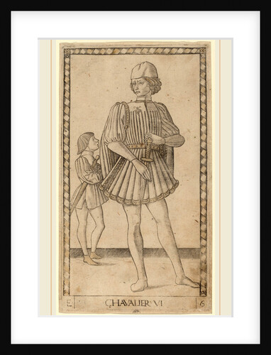 Chavalier, c. 1465 by Master of the E-Series Tarocchi