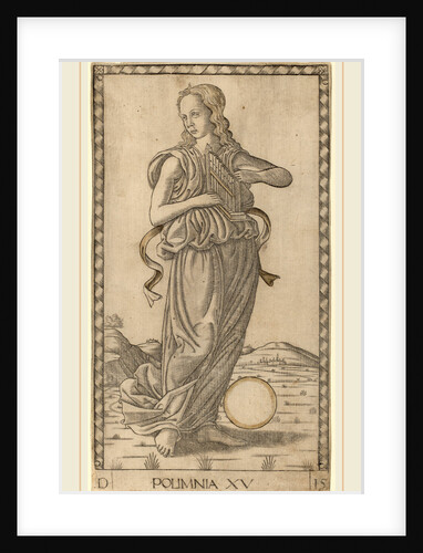 Polimnia, c. 1465 by Master of the E-Series Tarocchi