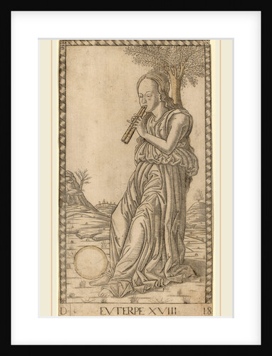 Euterpe, c. 1465 by Master of the E-Series Tarocchi