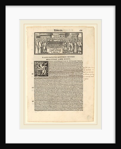 Page from Livius Historiabum Libri, 1520 by Zoan Andrea
