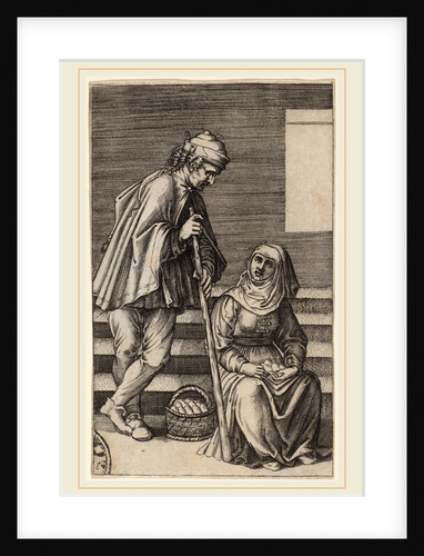 Peasant and Egg Woman by Agostino dei Musi