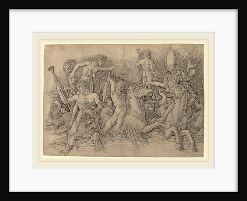 Battle of the Sea Gods left half by Andrea Mantegna