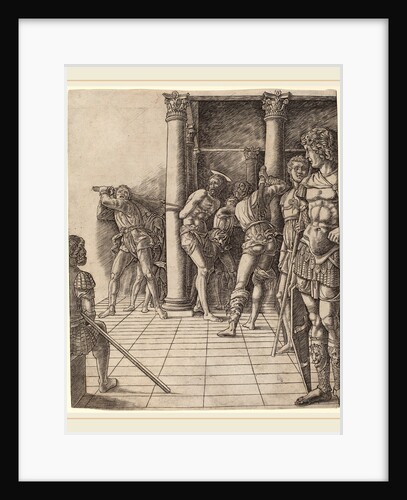 Flagellation of Christ, with the Pavement by Workshop of Andrea Mantegna