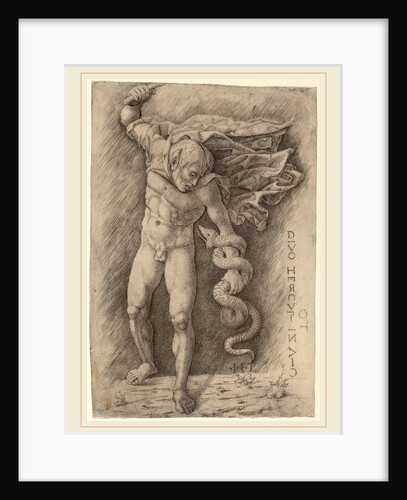 Faun Battling a Snake, c. 1500 by Workshop of Andrea Mantegna