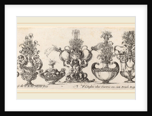 Fantastic Vases, probably 1646 by Stefano Della Bella
