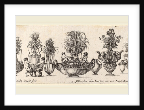 Fantastic Vases, probably 1646 by Stefano Della Bella