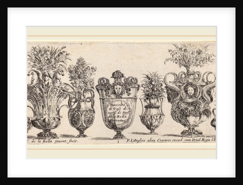 Fantastic Vases, probably 1646 by Stefano Della Bella