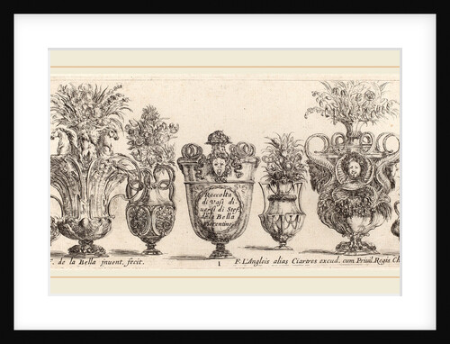 Fantastic Vases, probably 1646 by Stefano Della Bella