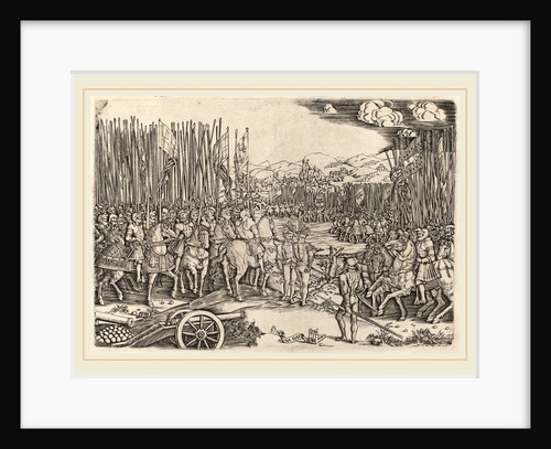 The Two Armies at the Battle of Ravenna, probably c. 1512-1513 by Master NA.DAT with the Mousetrap