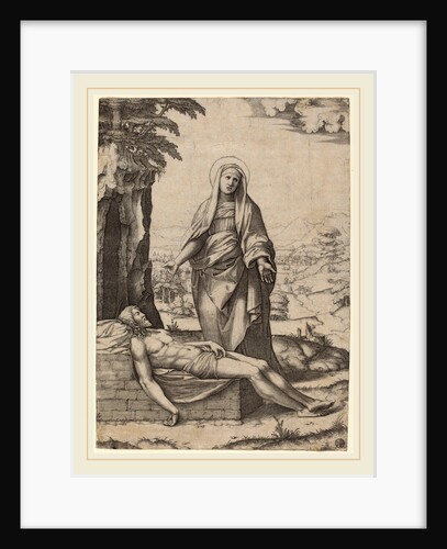 The Lamentation of the Virgin, 1510 by Marcantonio Raimondi