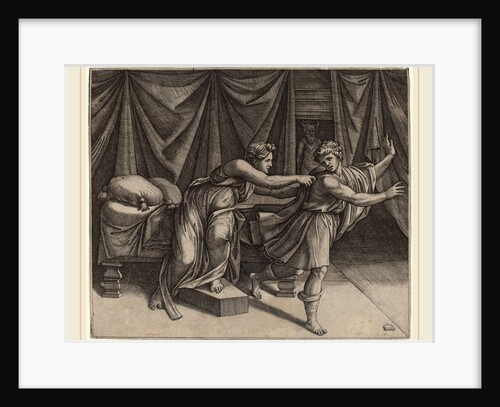 Joseph and Potiphar's Wife by Marcantonio Raimondi