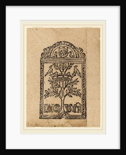 Tree with Crown and Two Birds, 16th century by Anonymous
