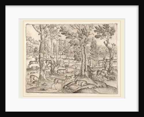 Deer in the Forest, c. 1520 by Anonymous