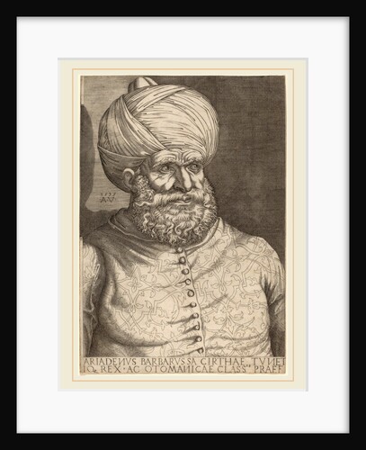 Barbarossa, Khair-ed-Din, 1535 by Agostino dei Musi