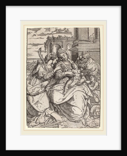 Madonna and Child with Saint Catherine by Giovanni Gallo