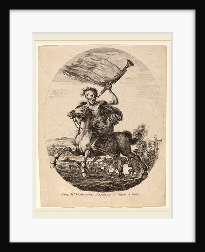 Death of Horseback, probably 1648 by Stefano Della Bella
