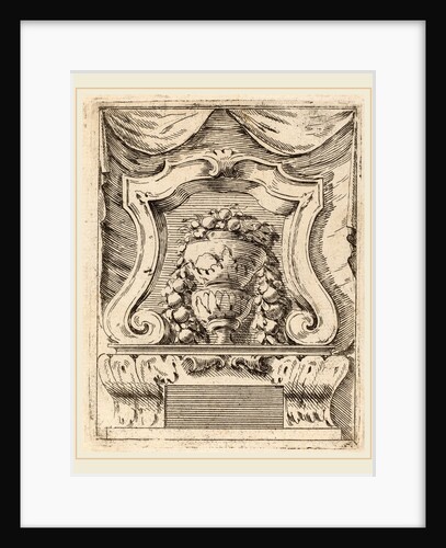 Architectural Motif with Fruit in a Vase, c. 1690 by Carlo Antonio Buffagnotti