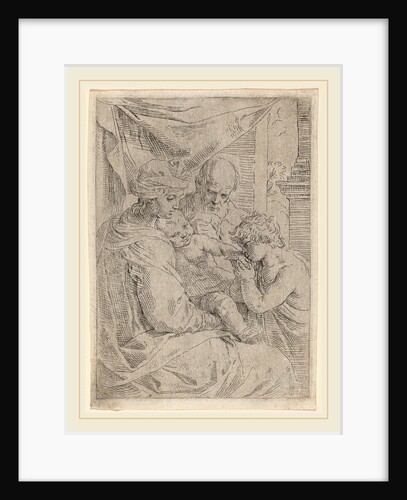 The Virgin and Child with Saint John by Simone Cantarini