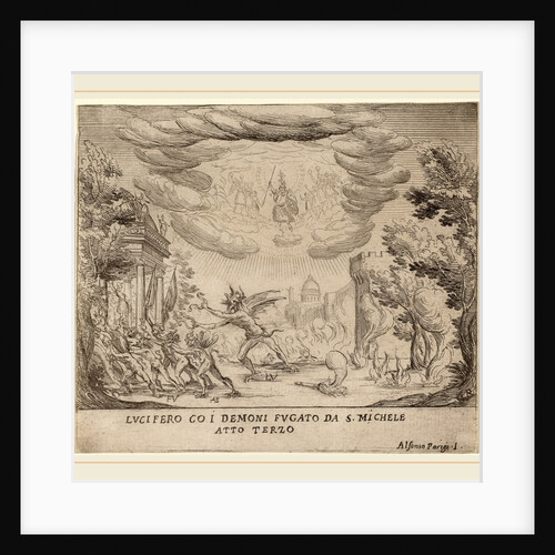 Lucifer and Demons Fleeing Saint Michael by Alfonso Parigi II