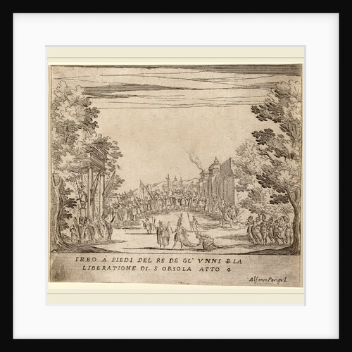 Jereo Before the King of the Huns for the Liberation of Saint Ursula by Alfonso Parigi II