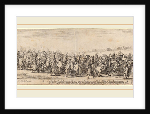 Polish Nobles, His Excellency the Ambassador, and His Carriage, 1633 by Stefano Della Bella