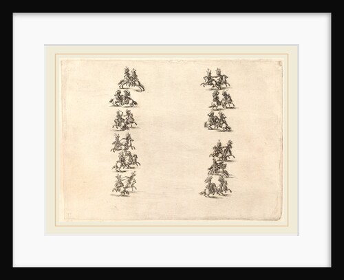 Cavaliers Fighting in Two Columns, 1652 by Stefano Della Bella