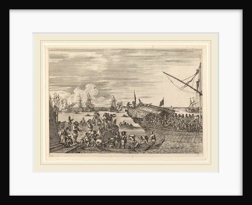 Departure of a Ship, probably c. 1654-1655 by Stefano Della Bella