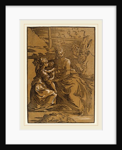 The Holy Family with Two Saints by Antonio da Trento