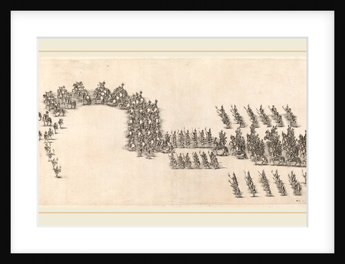 A Procession of Sixty Cavaliers and Torch Bearers, 1652 by Stefano Della Bella