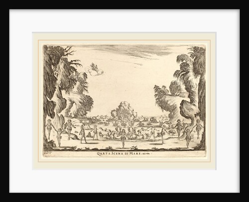 Quarta Scena di Mare, 1637 by Stefano Della Bella