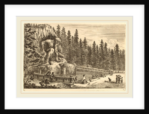 Colossal Statue of the Apennines, probably 1653 by Stefano Della Bella