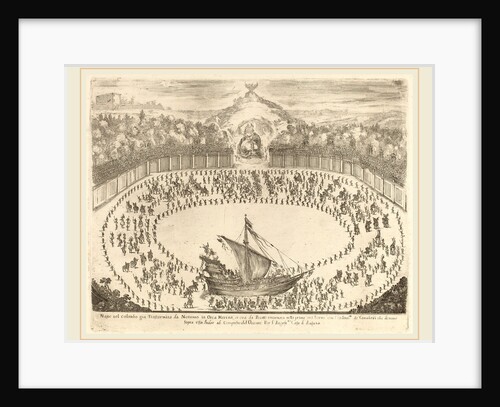 Parade with a Chariot Having the Form of a Ship, 1652 by Stefano Della Bella