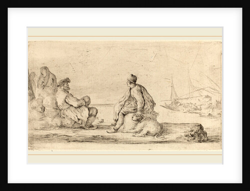 Sailors Seated on a Bank by Stefano Della Bella