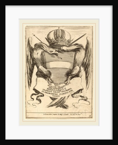 Arms with a Dedication to Grand Duke Ferdinand II by Stefano Della Bella