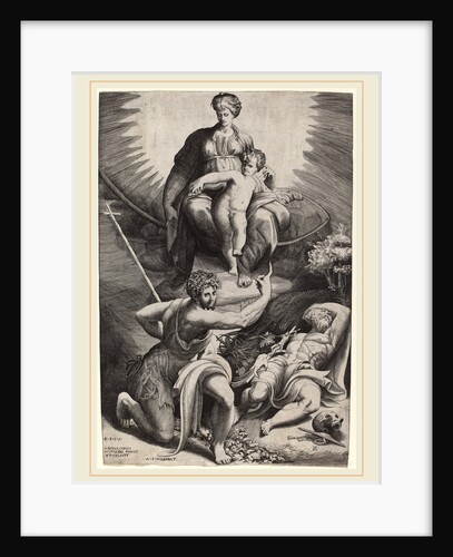 The Vision of St. Jerome by Giulio Bonasone