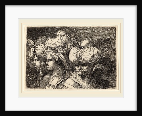 Six Heads, a Turk in Front by Gaetano Gandolfi