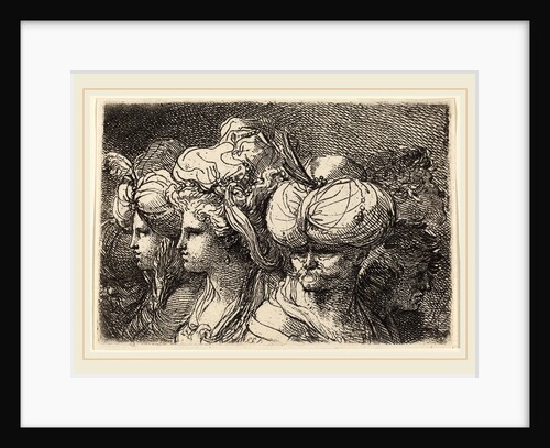 Six Heads, a Turk in Front by Gaetano Gandolfi
