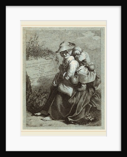 Seated Peasant Woman with Sleeping Child by Francesco Londonio