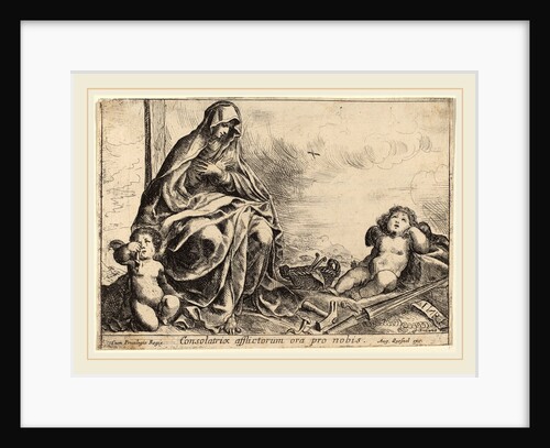 Virgin Bowing to Instruments of the Passion by Pierre Brebiette
