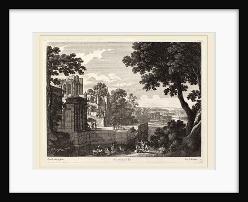 Large Landscape with Ruined Abbey by Gabriel Perelle