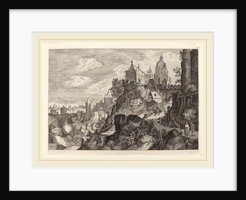 Rocky Landscape in Bohemia by Aegidius Sadeler II