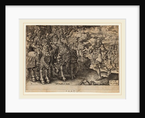 Surrender of Duke of Saxony, Victories of Charles V, Netherlandish, 1547 by Dirck Volckertz Coornhert